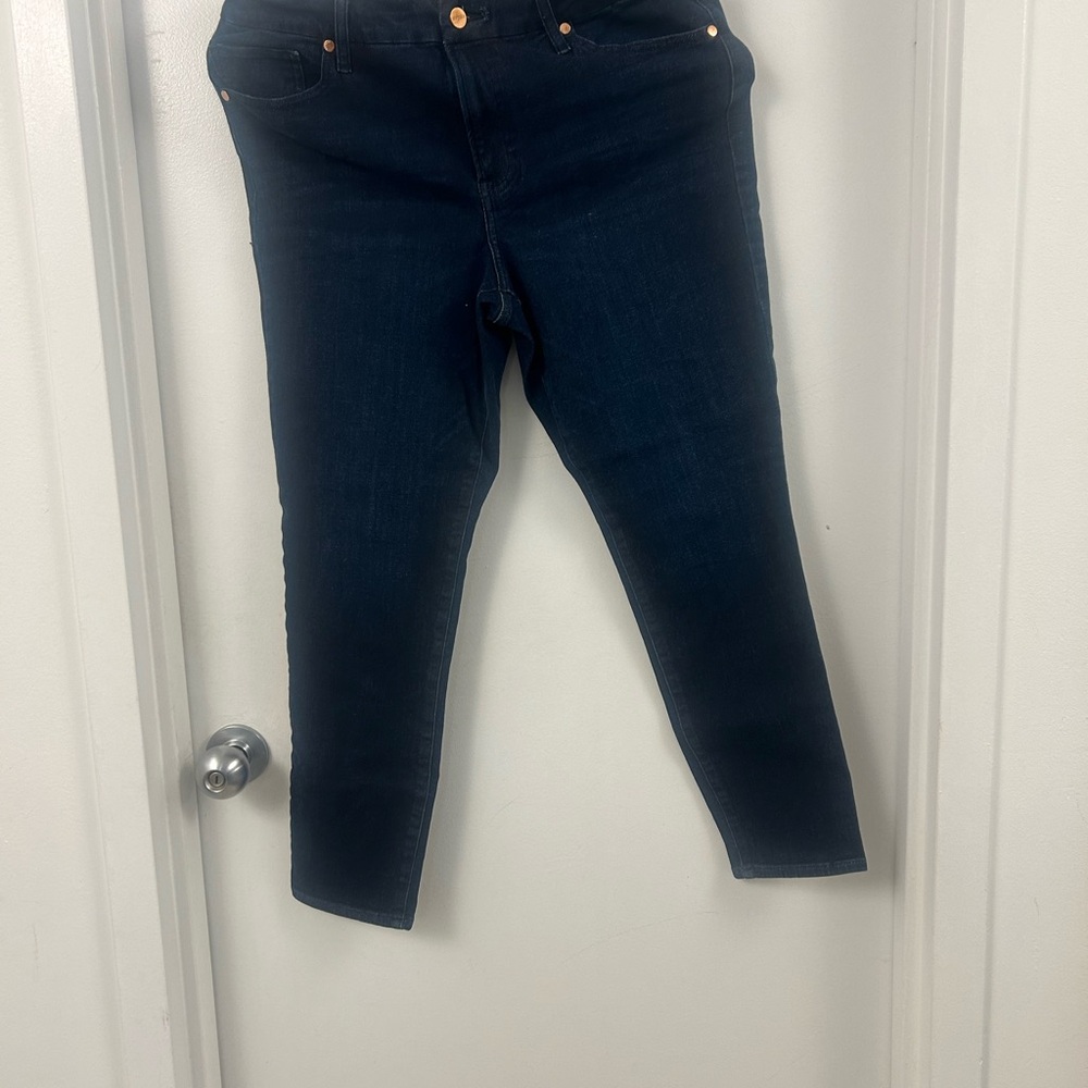 Express Women's Midnight Blue Skinny Jeans